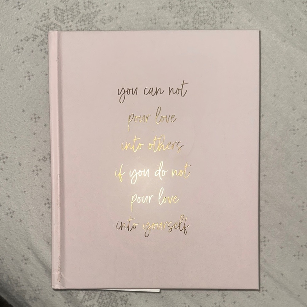 Pink and Gold Inspirational Journal